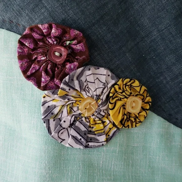 Vintage Vest Floral Flower Trees Mountains River Lake - Picture 10 of 16